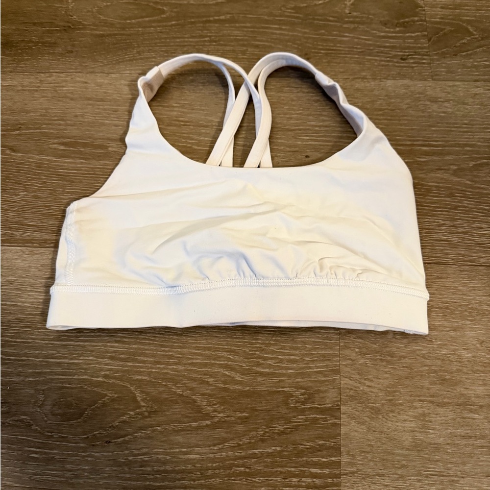 Lululemon white sports bra
